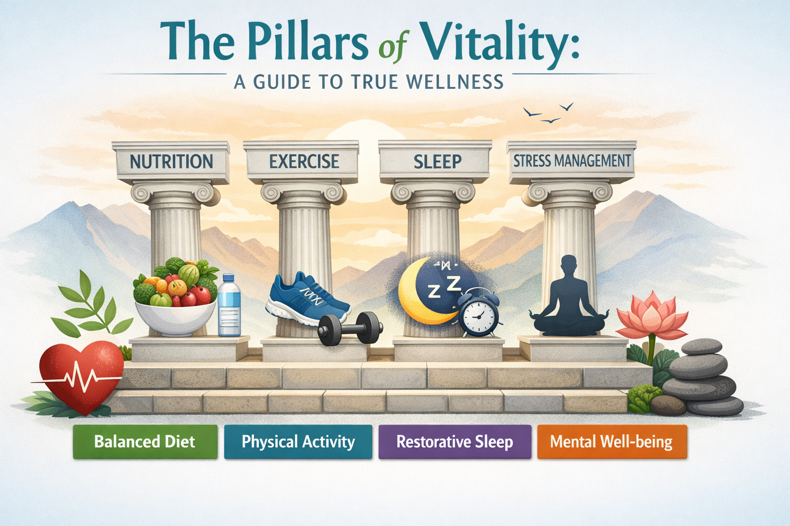 The Pillars of Vitality: A Guide to True Wellness