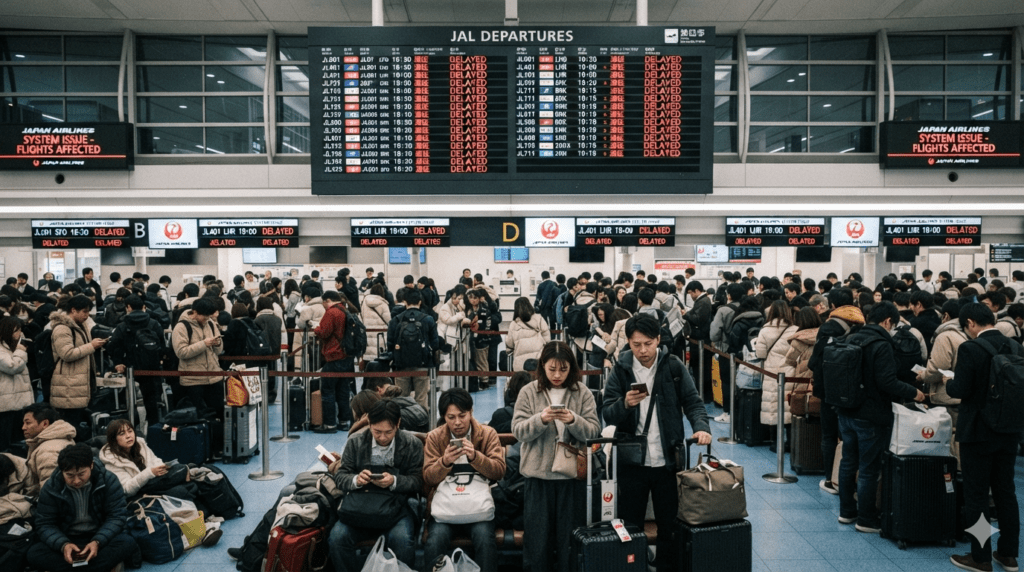 japan airlines system issue